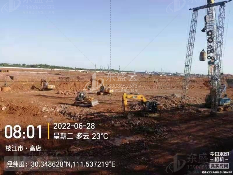 东盛云雨水循环池强夯工程